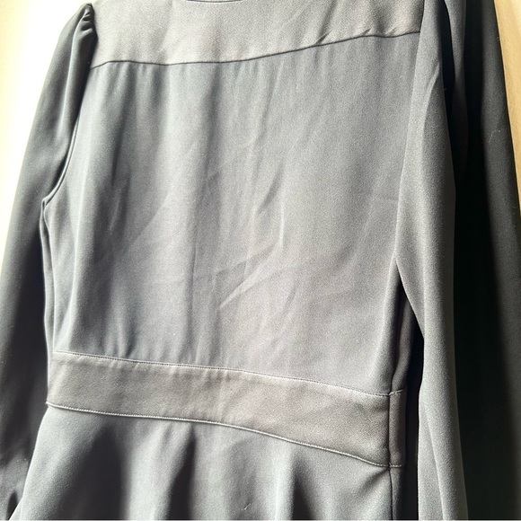 JOIE Monisha Black Shawl Collar Peplum Blouse Sz M - Picture 10 of 14